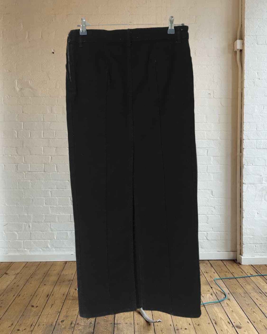 vintage black denim long skirt (29inch) 상품이미지9