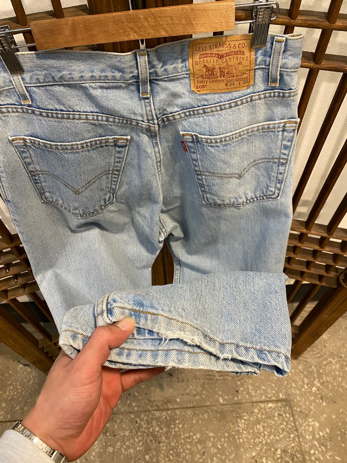 00S 리바이스 505 USA 데님 팬츠 33“ 상품이미지7