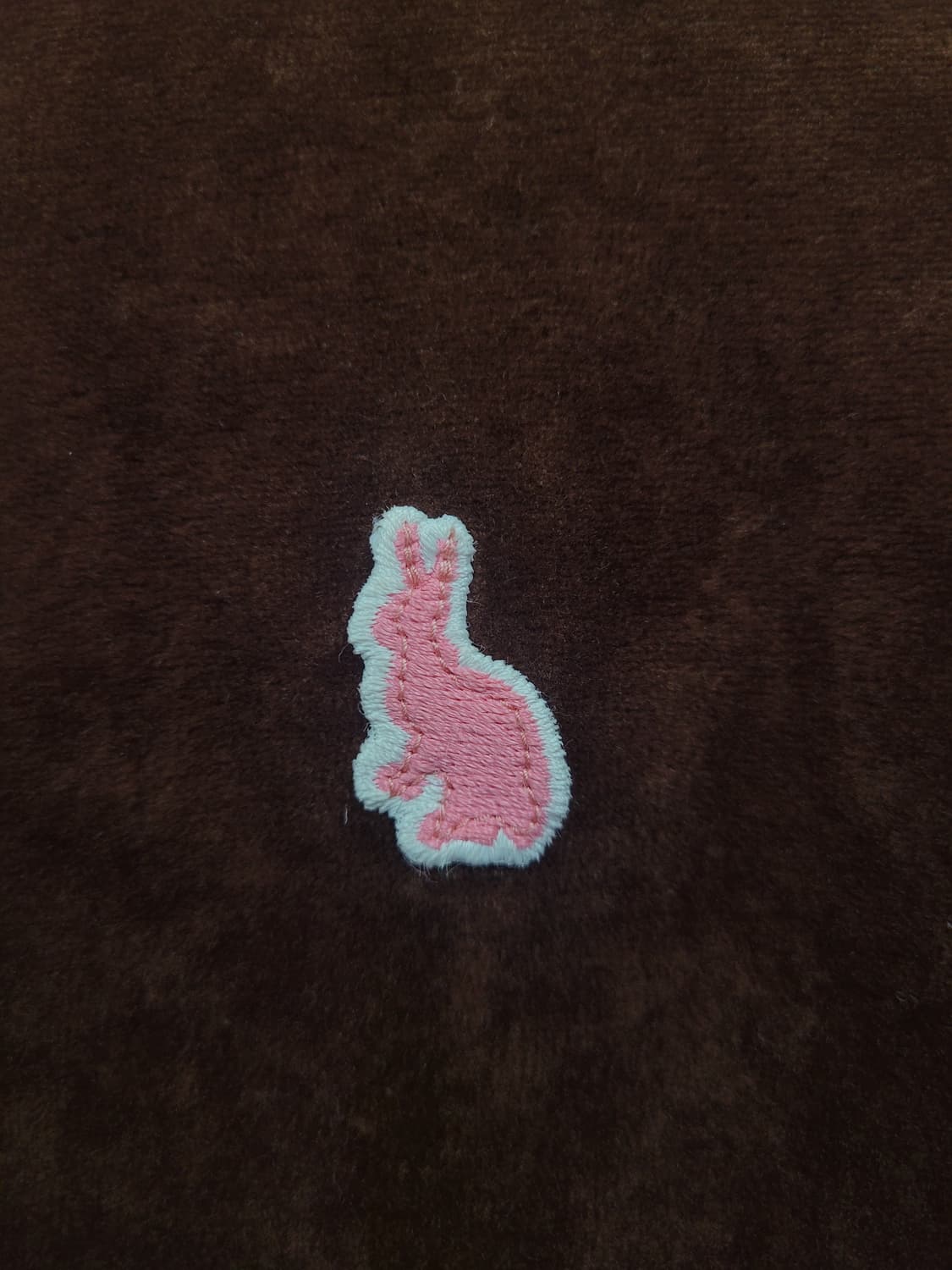 Paul Smith 폴스미스 벨루아 벨벳 브라운 핑크래빗 패치 집업자켓  상품이미지3