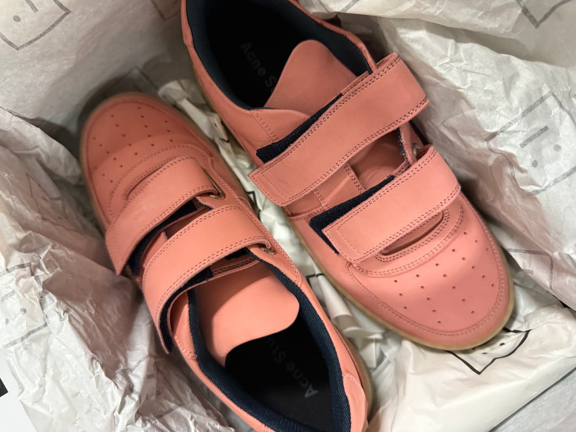 [43] 아크네 스튜디오 페리 누벅 벨크로 스니커즈 더스티 핑크 상품이미지5