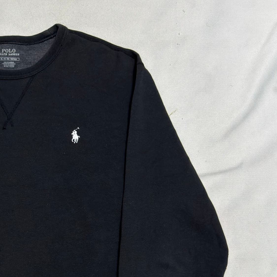 XL 폴로랄프로렌 화이트 포니 블랙 맨투맨 상품이미지1