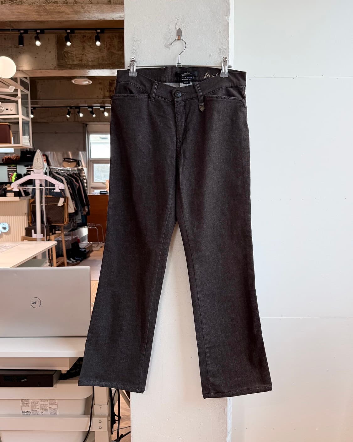 막스마라 위캔드 브라운 데님 부츠컷 팬츠  상품이미지2