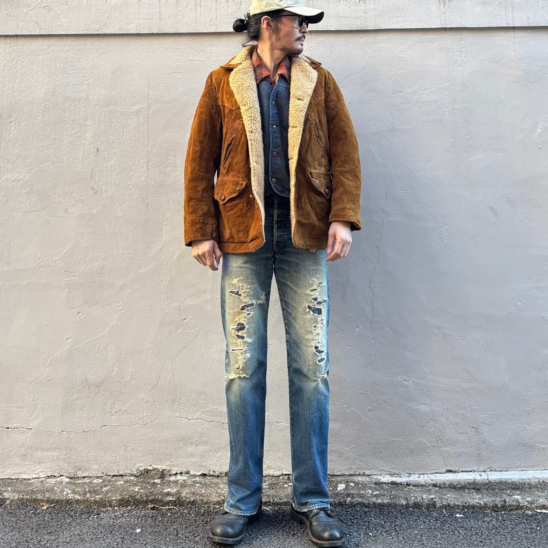 80년대 미국 쇼트 웨스턴 스웨이드 랜처 자켓 상품이미지10