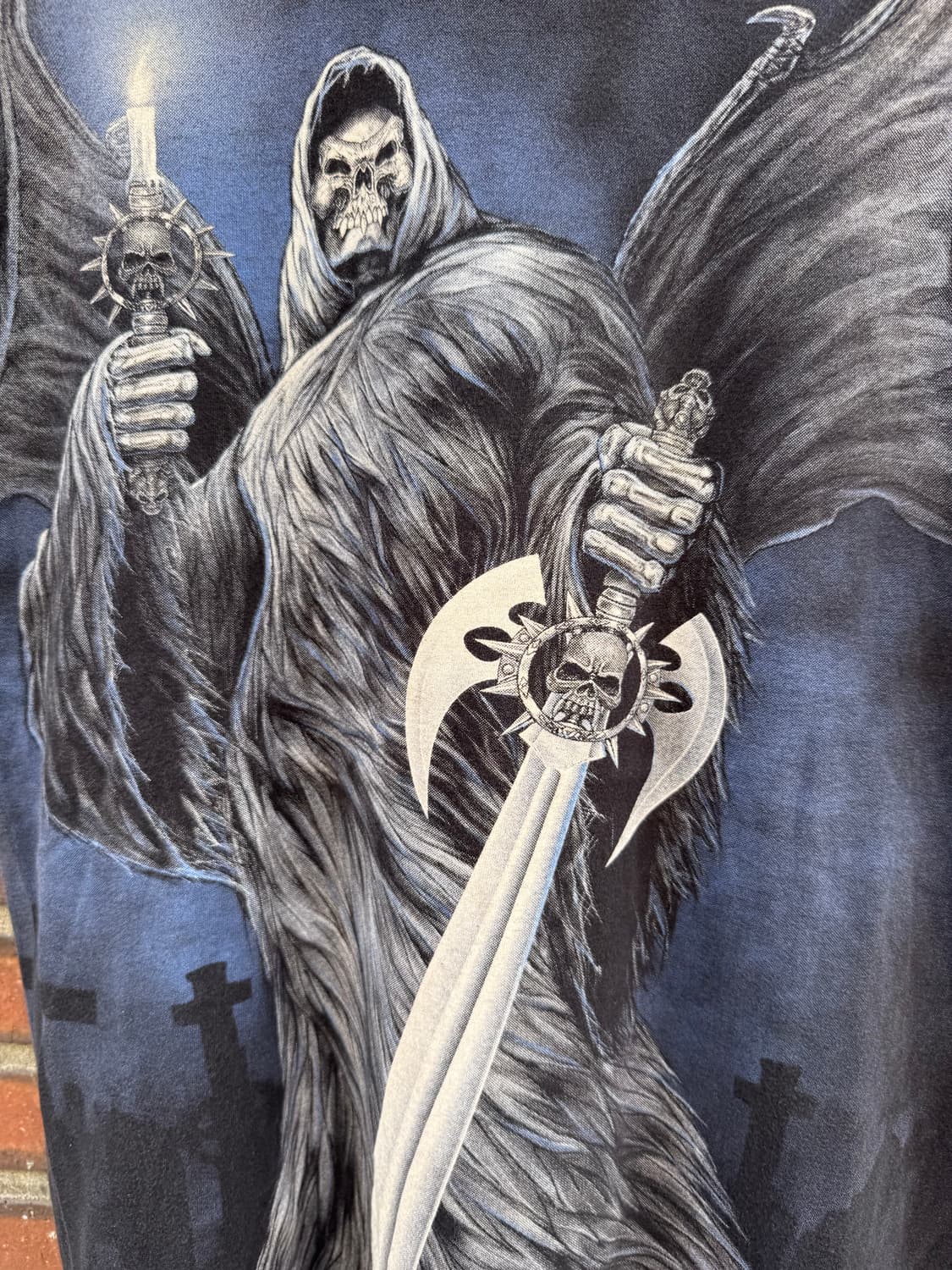 1990s USA Grim Reaper All Over Print  상품이미지2