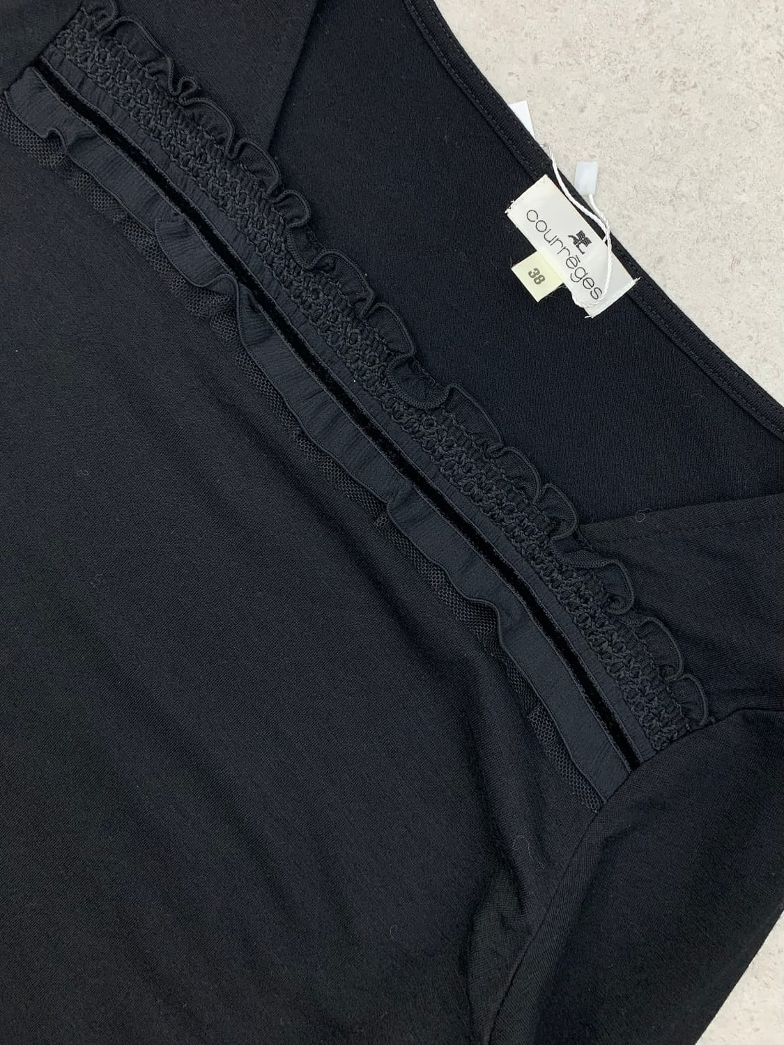 Courreges 꾸레쥬 블랙 슬리브 상품이미지3