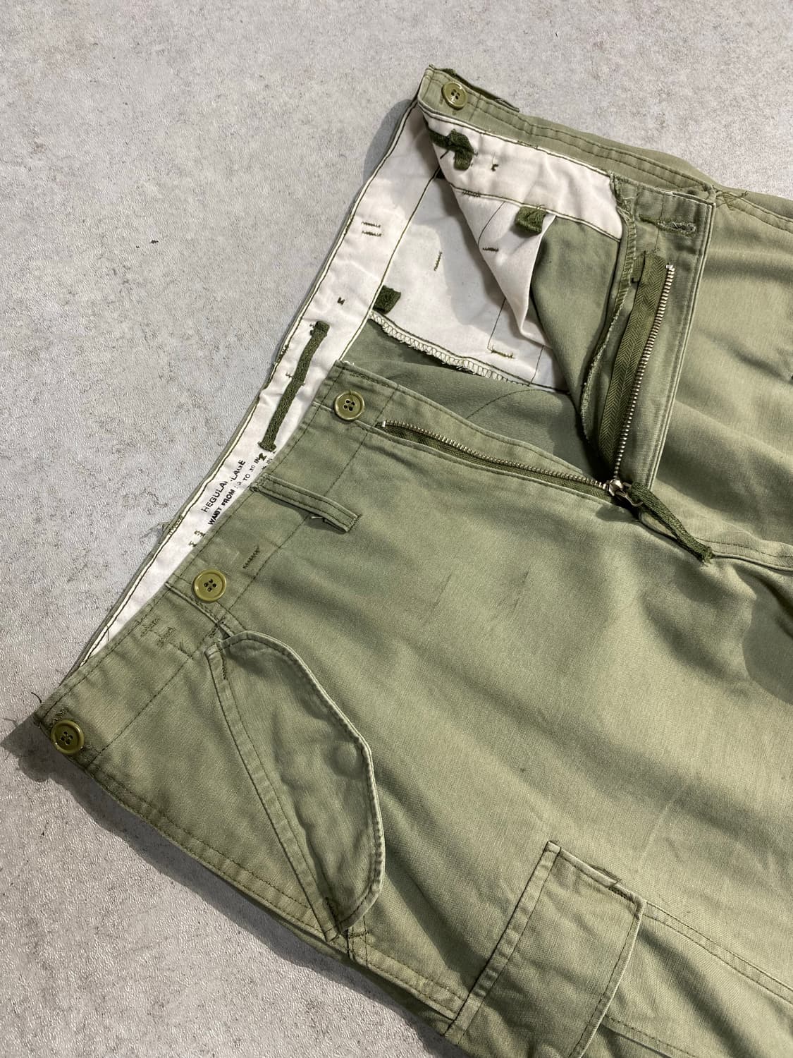 [L] U.S.ARMY 미군 복각 M65 필드 카고팬츠 상품이미지5