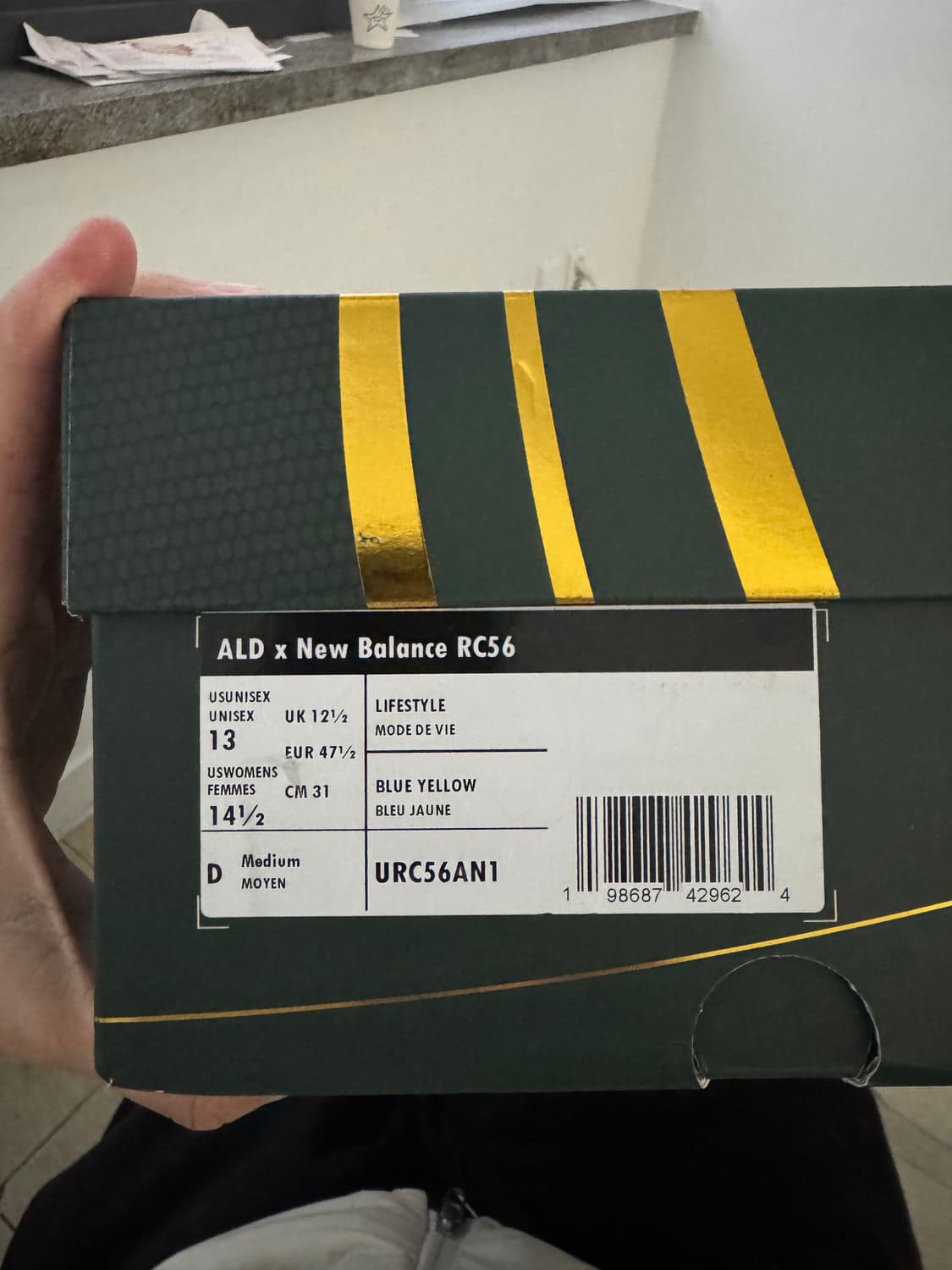 뉴발란스 ALD x RC56 블루 옐로우 310mm 상품이미지3