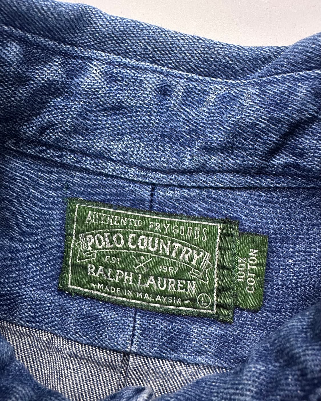 (XL)90'S POLO COUNTRY 데님셔츠-M1654 상품이미지4