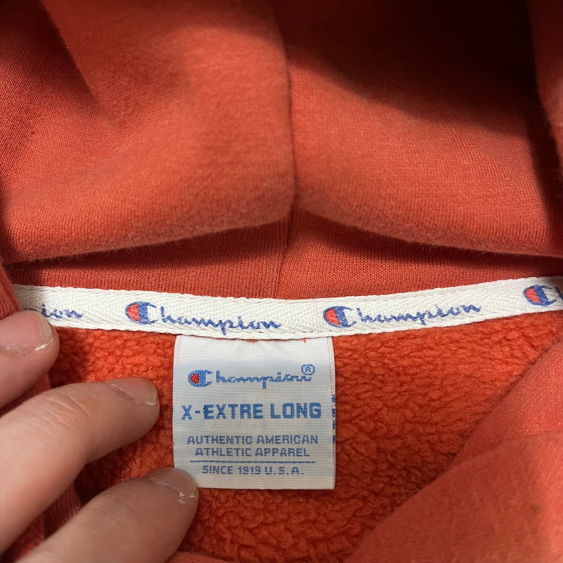 챔피온 어센틱 사이드 로고 기모 후드티 XL(105) 상품이미지3