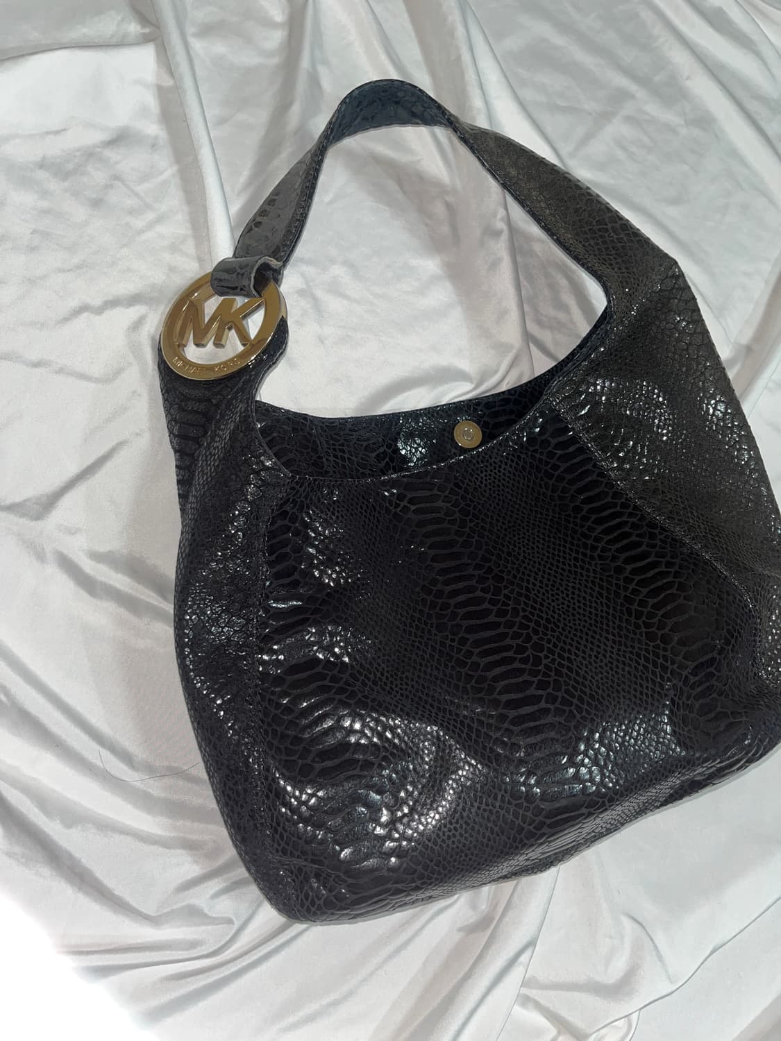 마이클 코어스 파이톤 뱀 레더 가죽 숄더백 호보백 상품이미지4