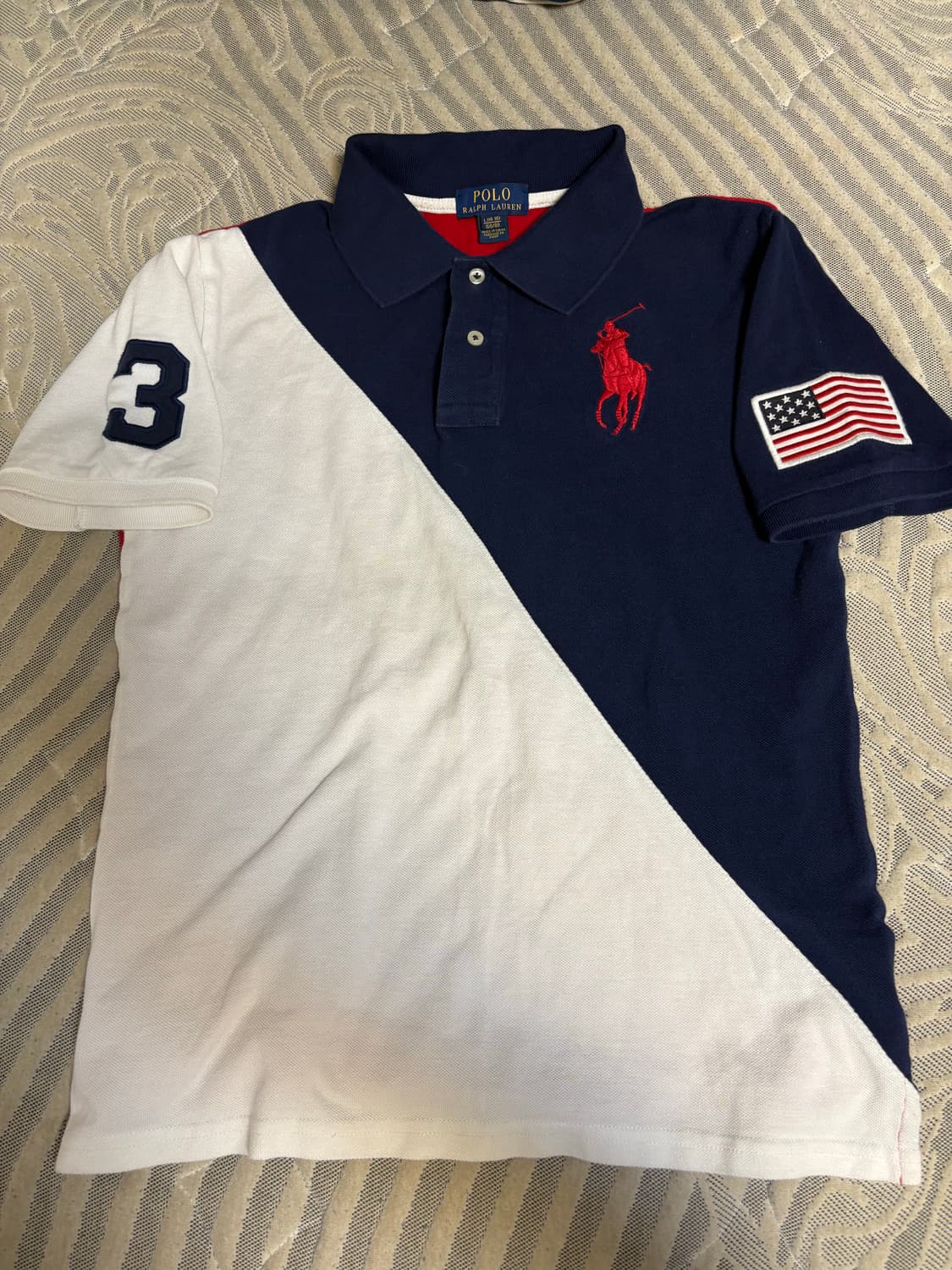 폴로 랄프로렌 빅포니 카라 반팔 미국 성조기 상품이미지2