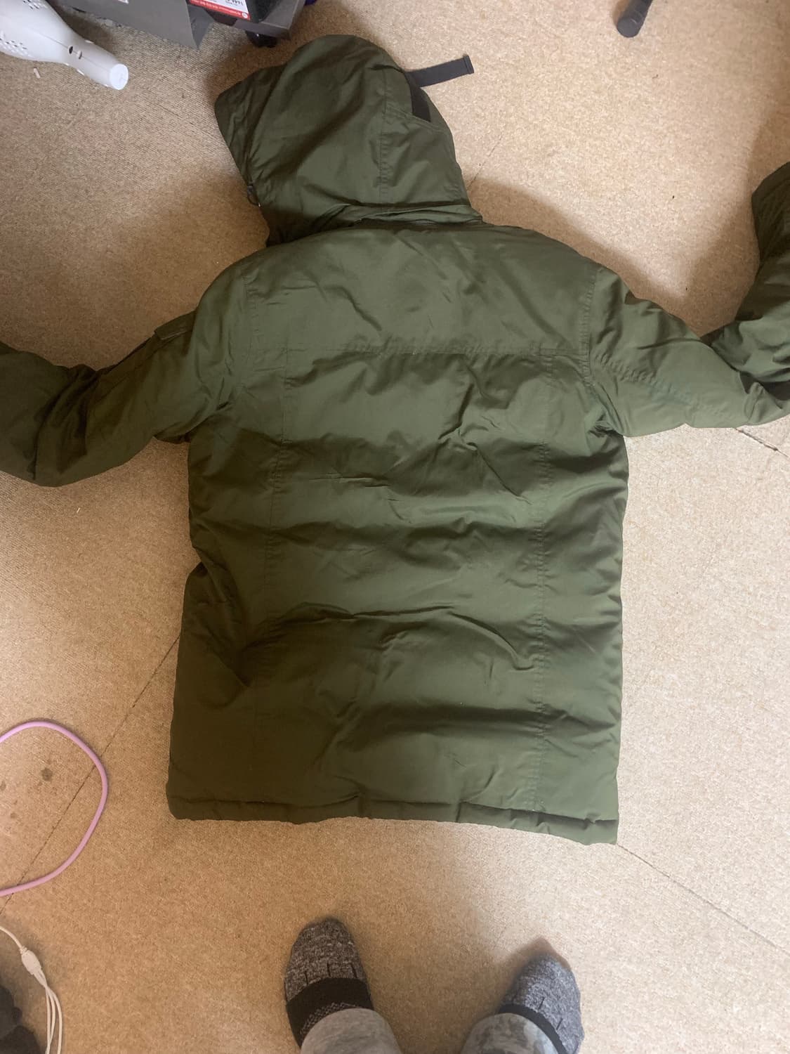 빈폴 패딩 아웃도어 카키 95 상품이미지2