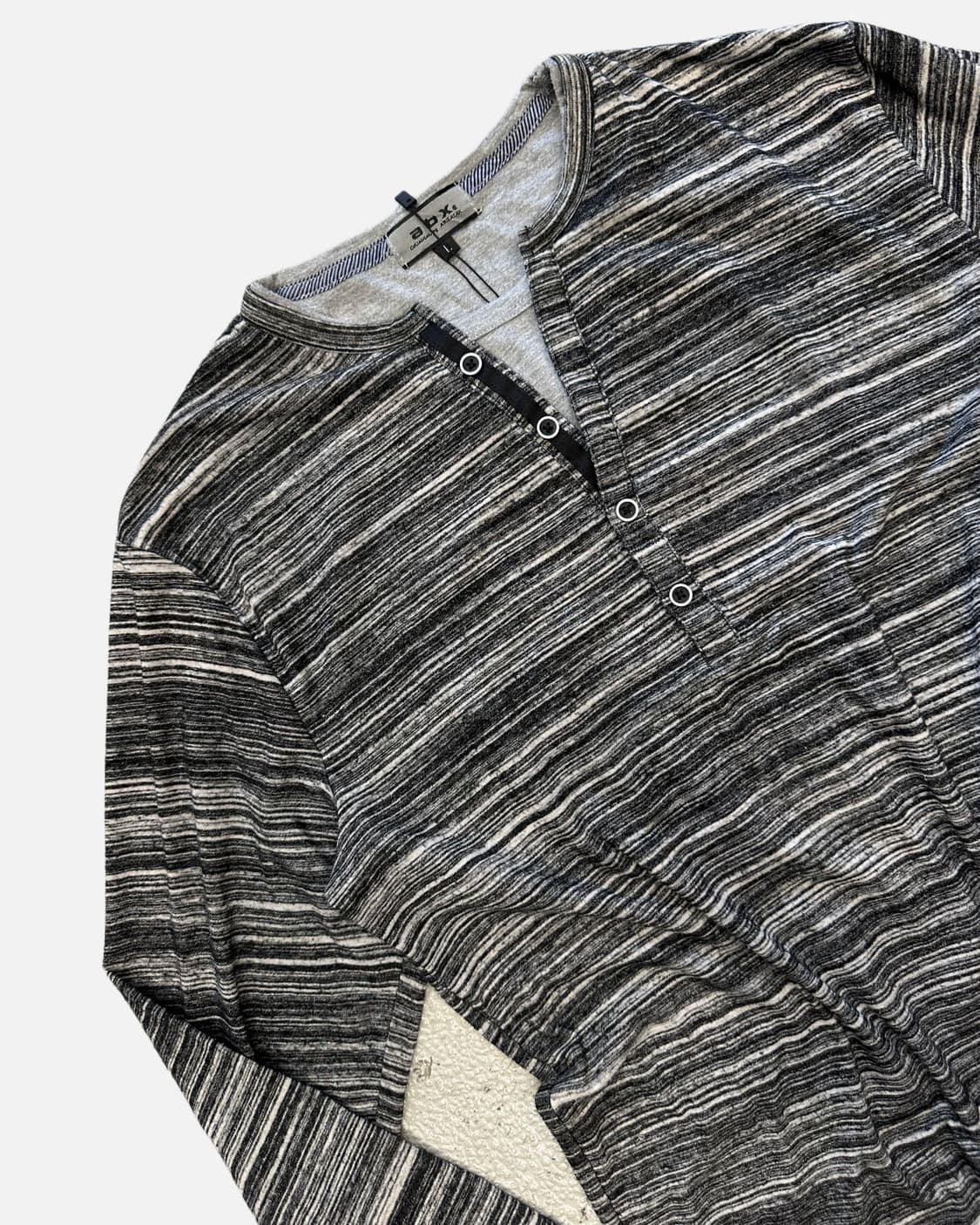 grunge stripe button t-shirt 상품이미지2