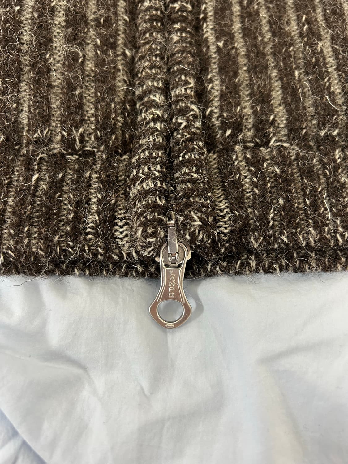 (48)아워레가시 25fw 레벨 후드 바니제 브라운 니트 집업 상품이미지6