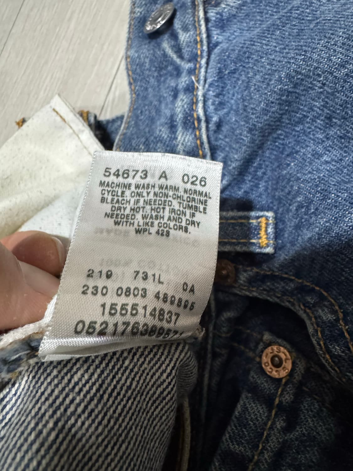 리바이스 550 클래식 릴렉시드  데님 팬츠 상품이미지6