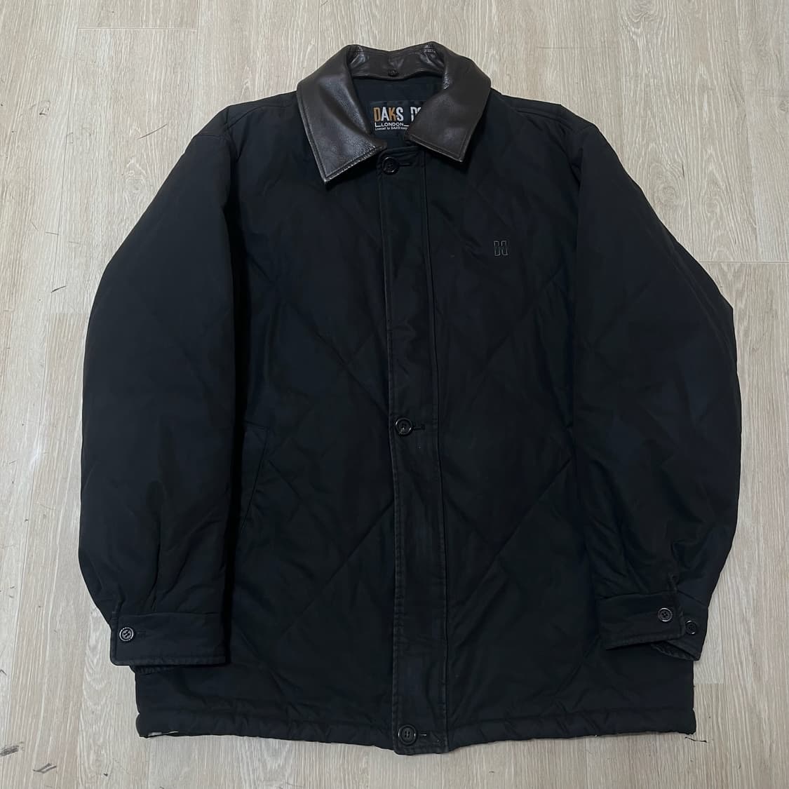 닥스 남성 가죽 카라 퀼팅자켓 패딩 점퍼 XL/105  상품이미지1