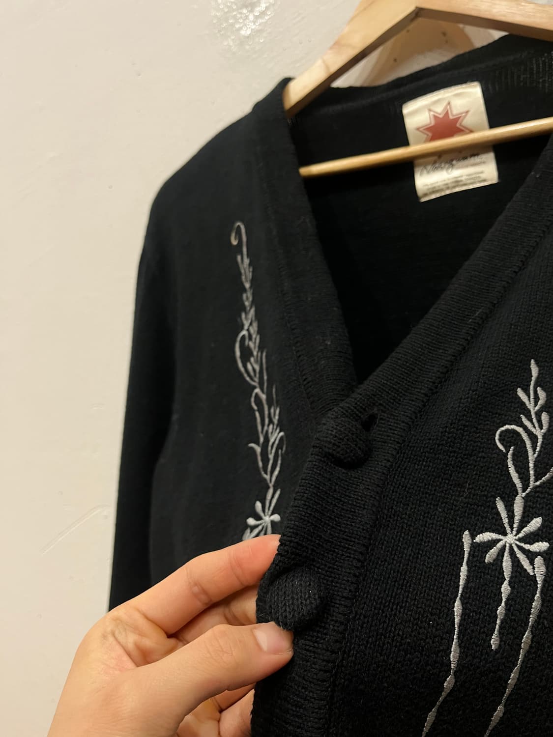 nasngwam 자수 코튼 가디건 Made in JAPAN 상품이미지2