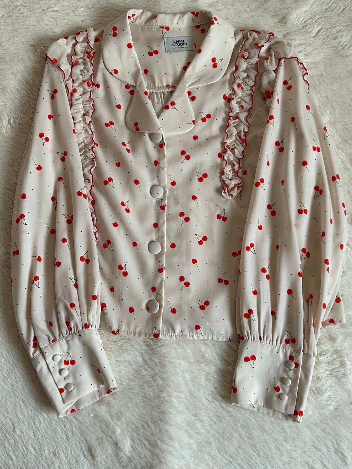 lmml studio 블라우스 아이보리, 네이비 상품이미지3