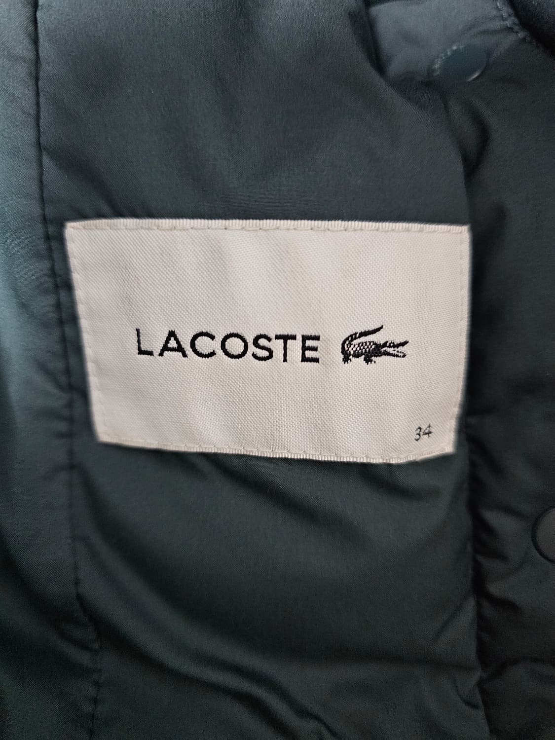 라코스테 여성 덕다운 경량패딩 34(90) 상품이미지3