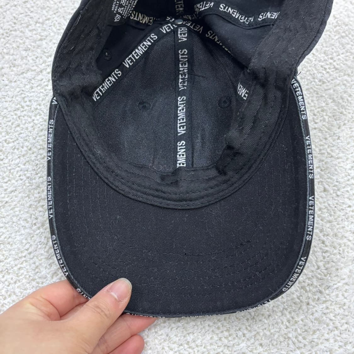 실측확인 베트멍 블랙 볼캡 모자 0320E 상품이미지5