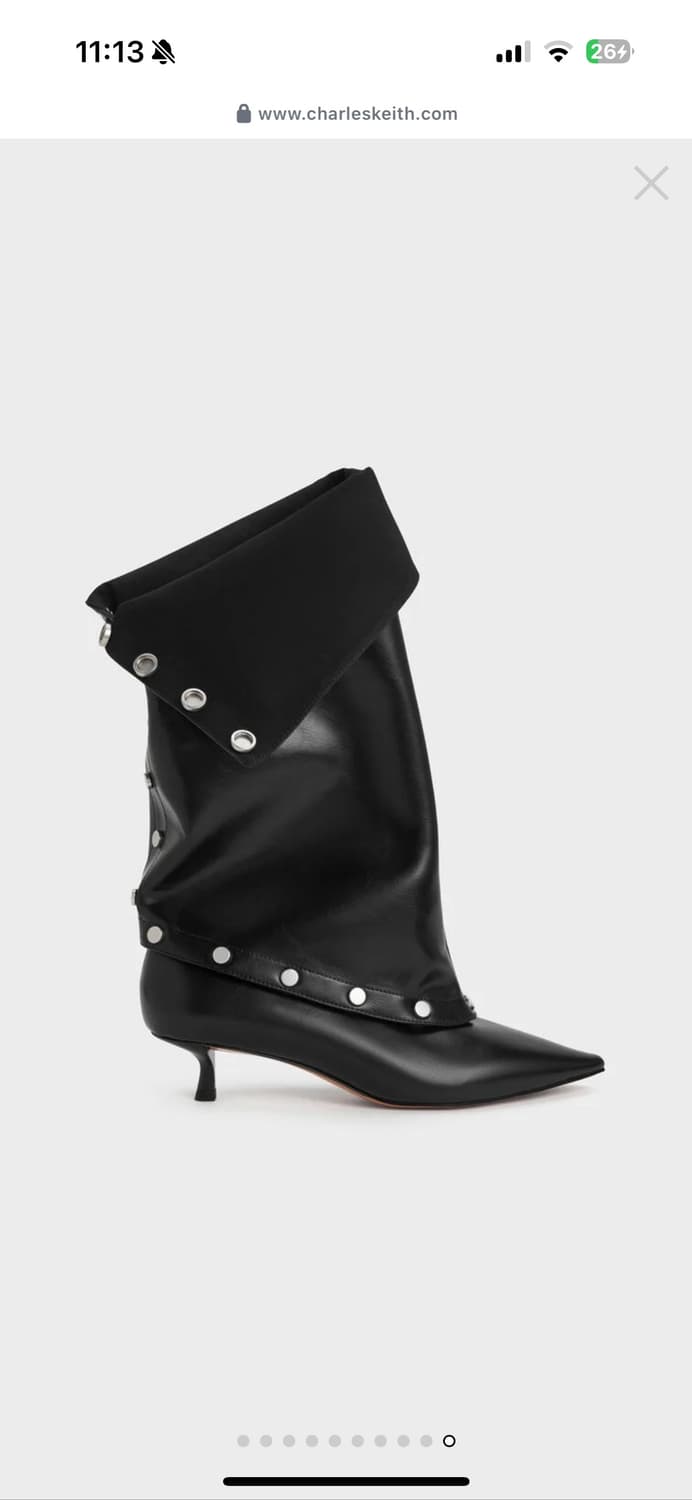 찰스앤키스 가엘 스터드 키튼 힐부츠 상품이미지1