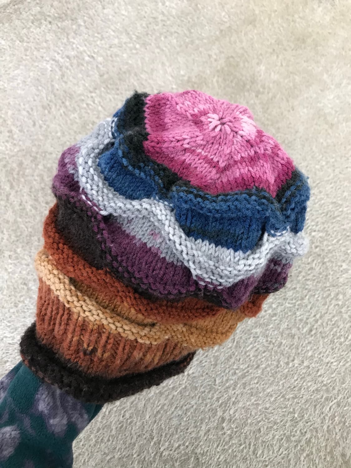 빈티지 그런지 하구미 니트 비니 상품이미지4