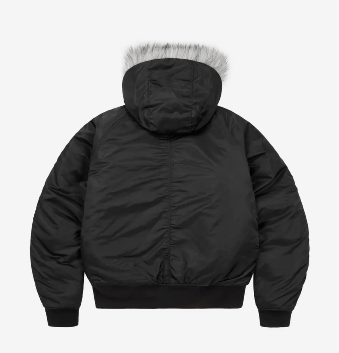 아캄 Hooded Fur MA-1 Jacket (Black) 상품이미지2