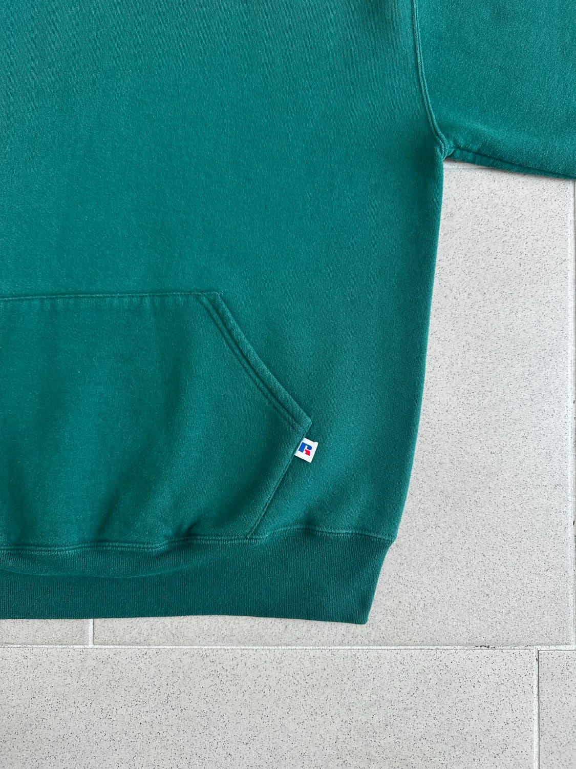 90s 빈티지 러셀 후드 그린 L USA 상품이미지3