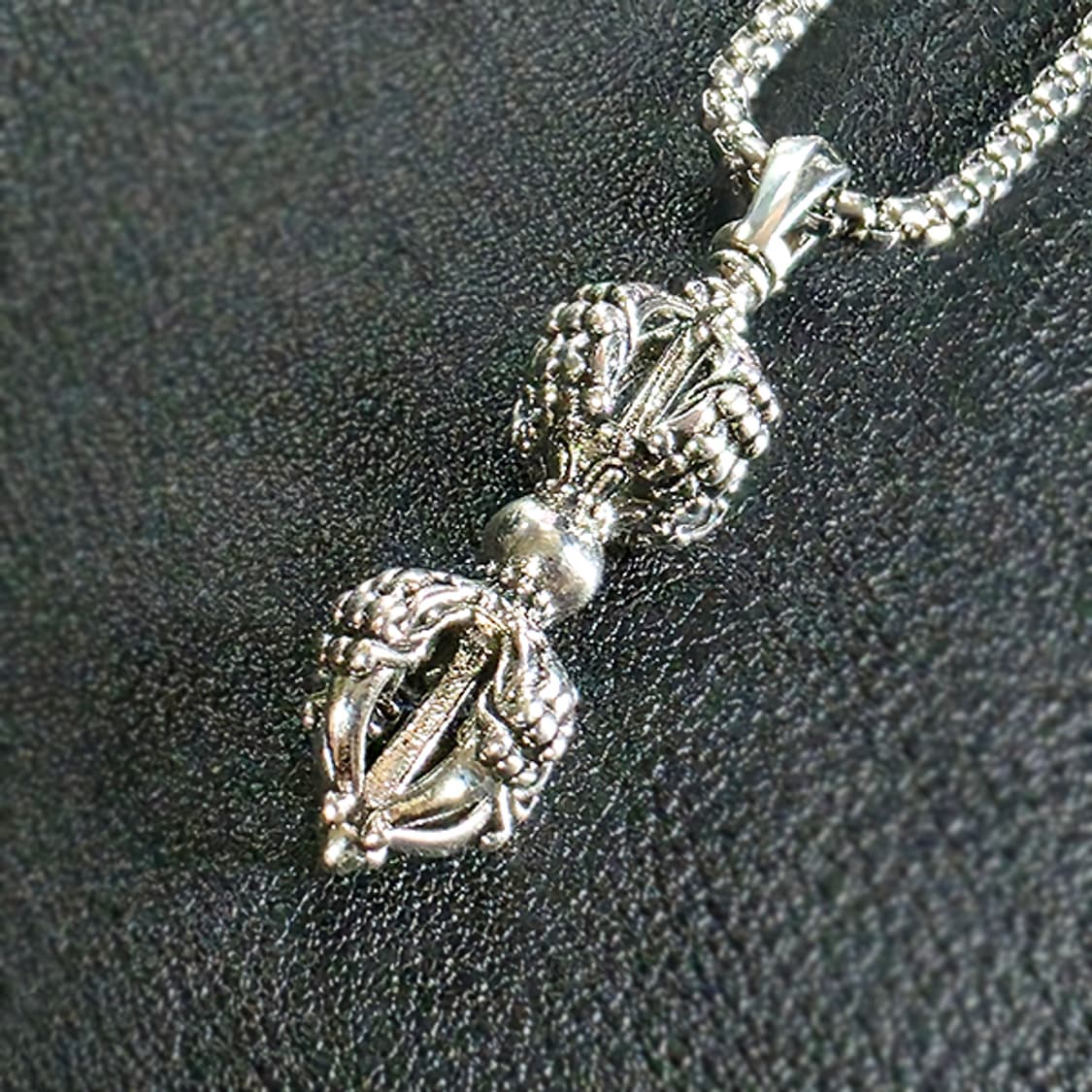 금강저 백동 펜던트 엔틱 불교 남자 목걸이 상품이미지1