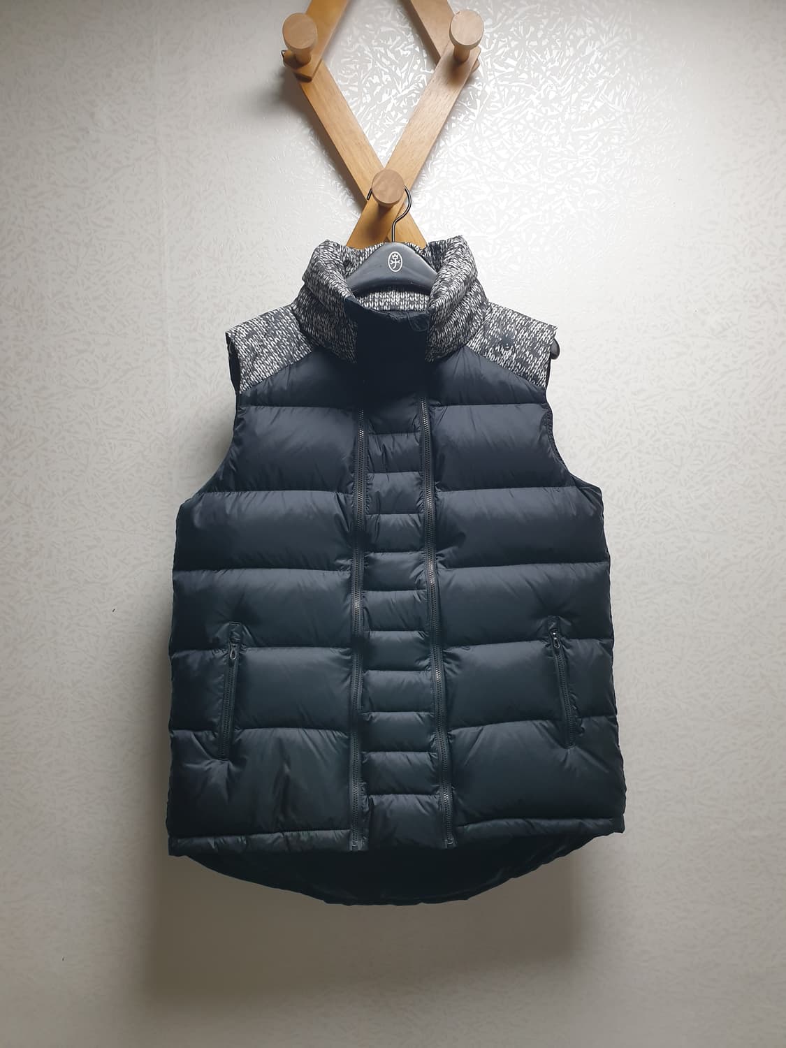 [여90] 스파이더 여성 패딩조끼 블랙 상품이미지1