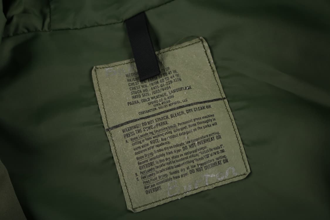 [M/R] 미군 ECWCS 1세대 우드랜드 고어텍스 자켓 상품이미지5