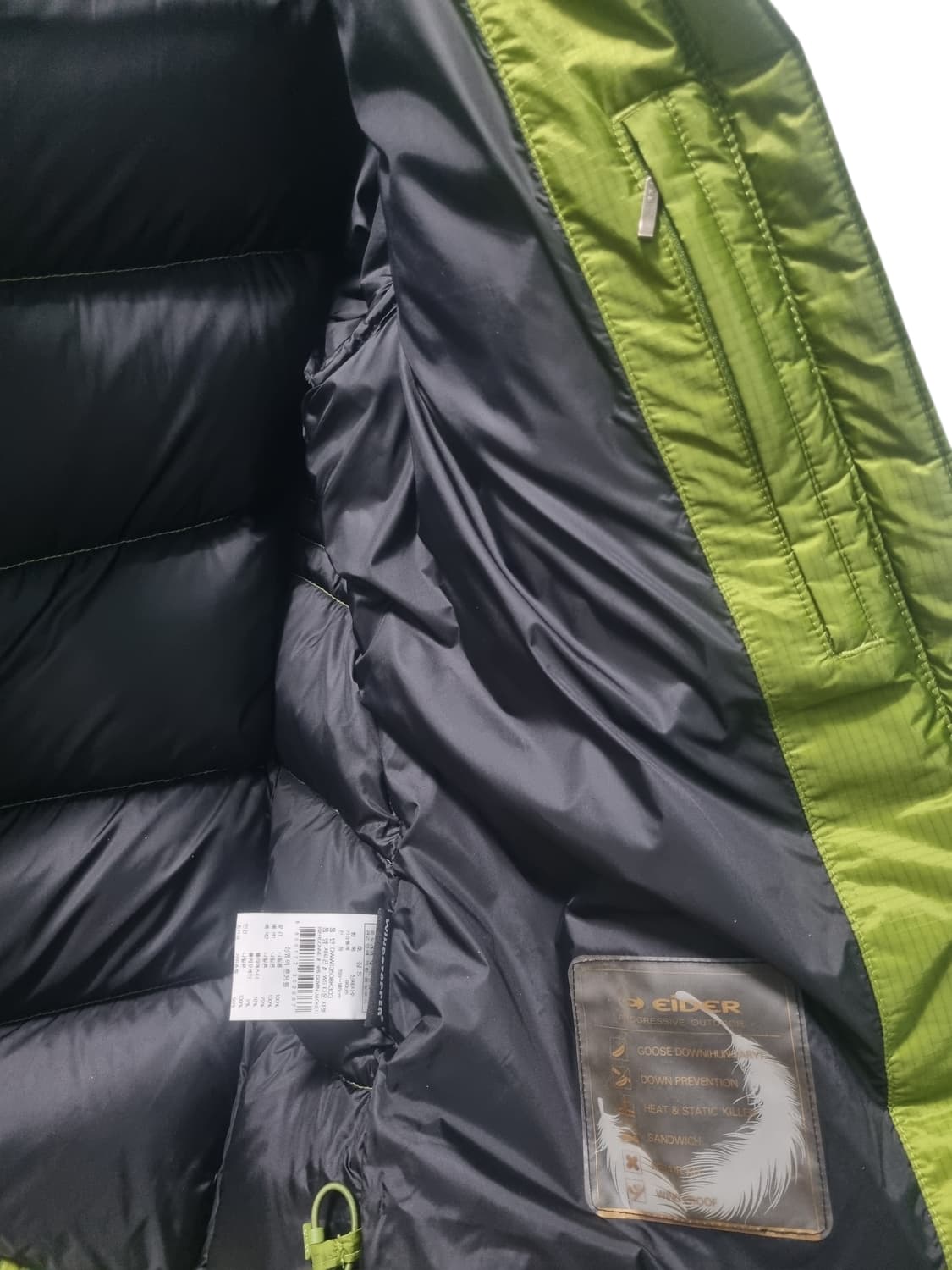 아이더 구스 다운 패딩 S 상품이미지5