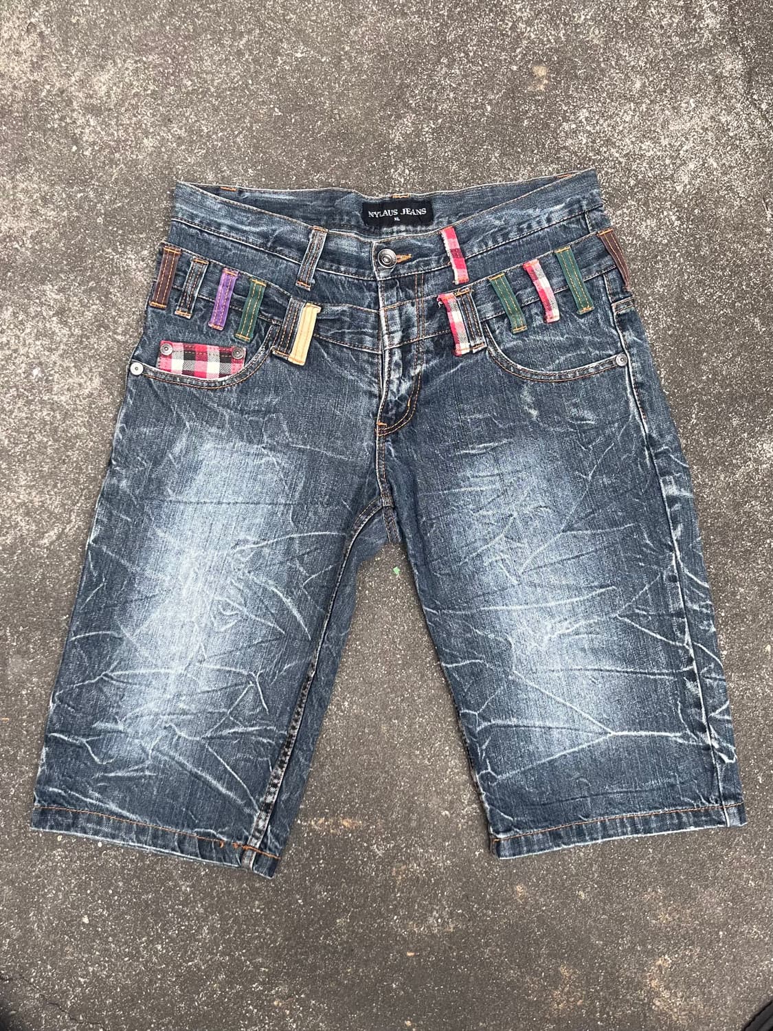 Nylans jeans 데님 하프팬츠 상품이미지1
