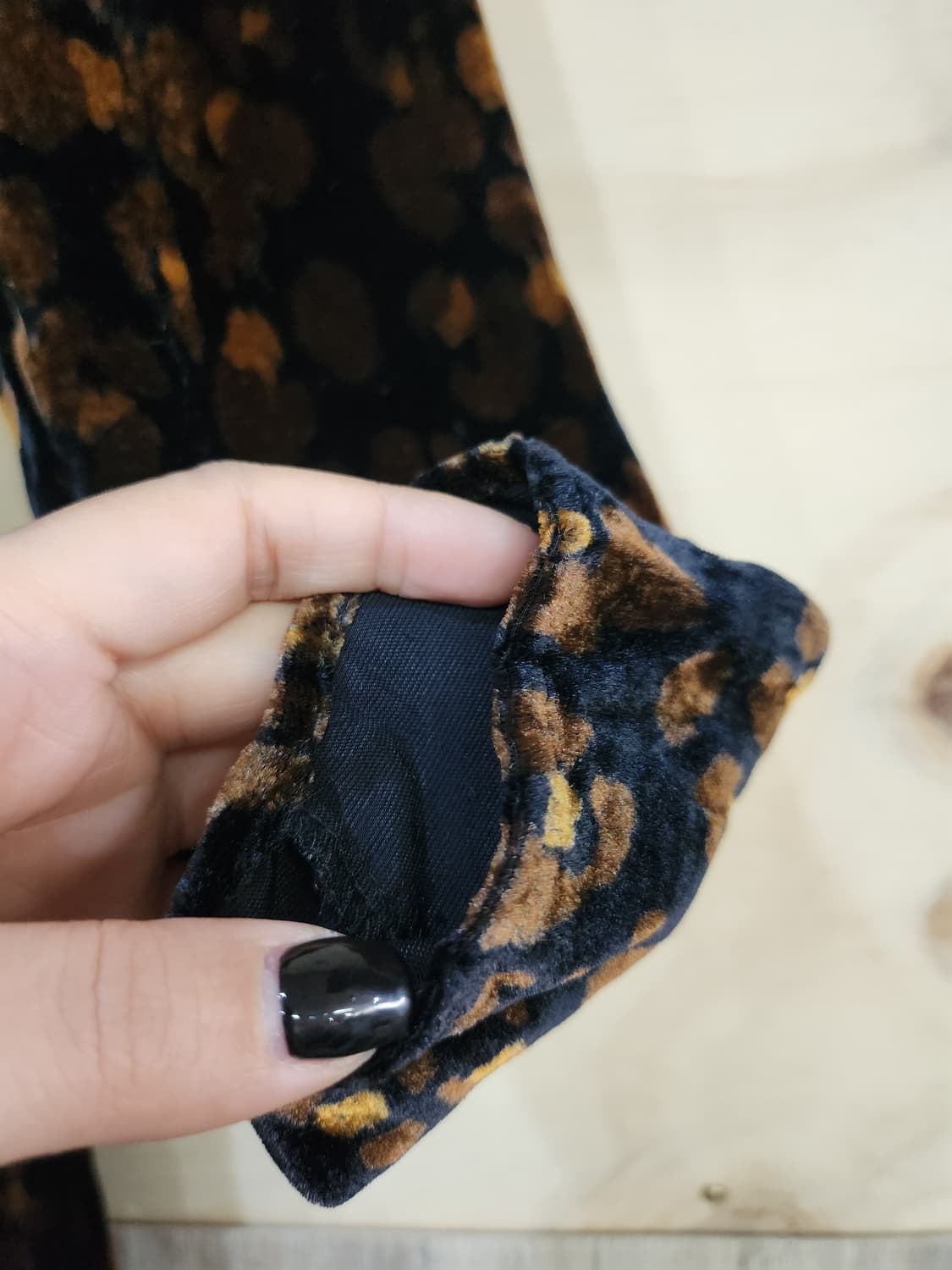 156) ZARA REF 벨벳 레오파드 랩원피스 상품이미지5