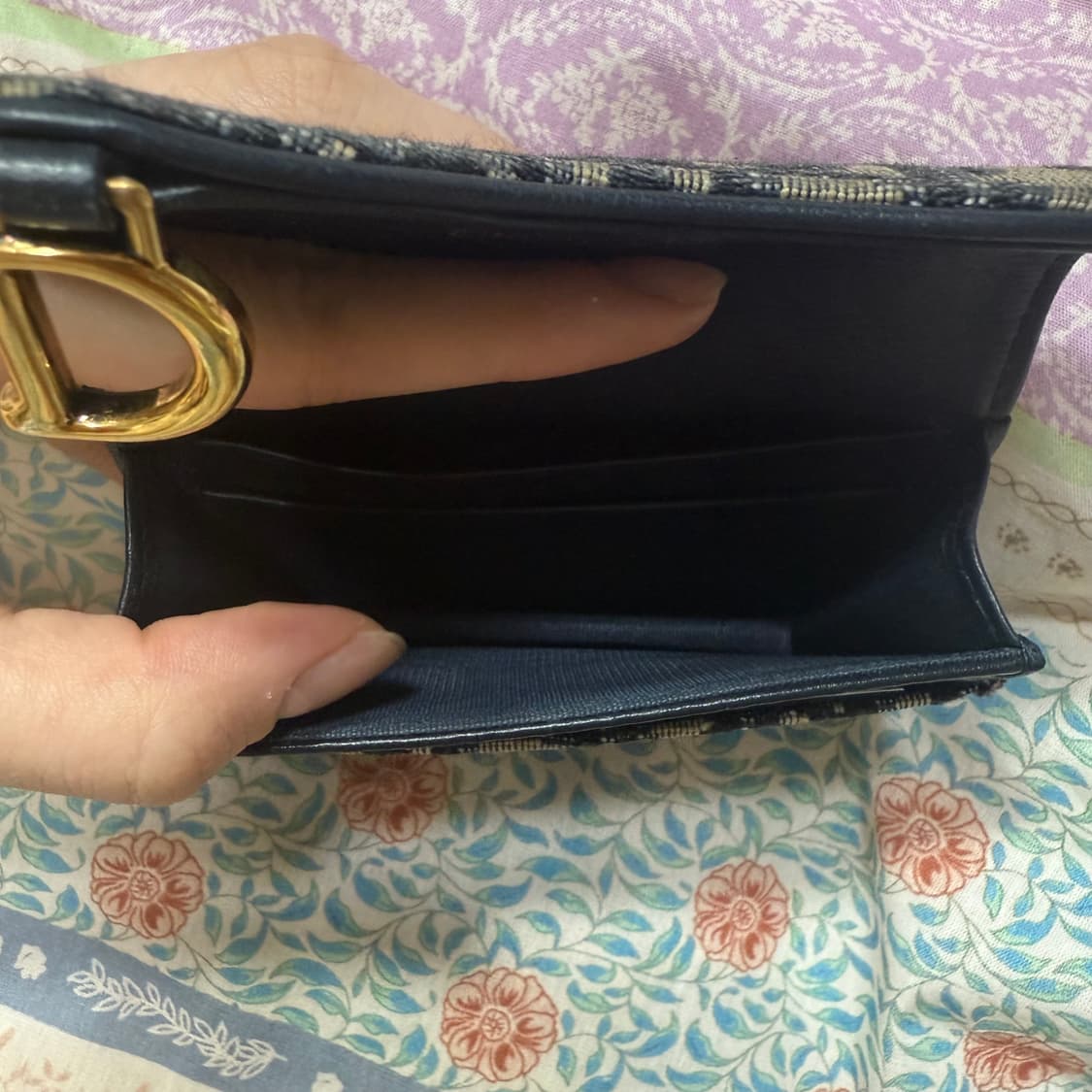 디올 오블리크 새들 카드지갑 상품이미지5