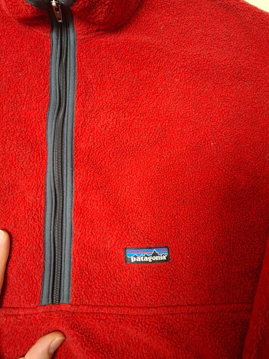 XL 파타고니아 90s 마수피얼 레드 하프집업 플리스 신칠라 상품이미지2