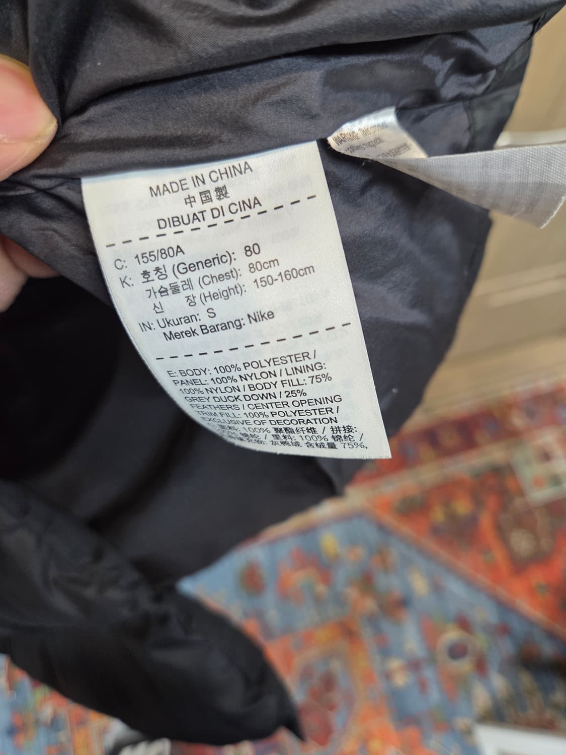 나이키 여성 nsw 스포츠웨어 다운필 롱패딩 s 상품이미지4