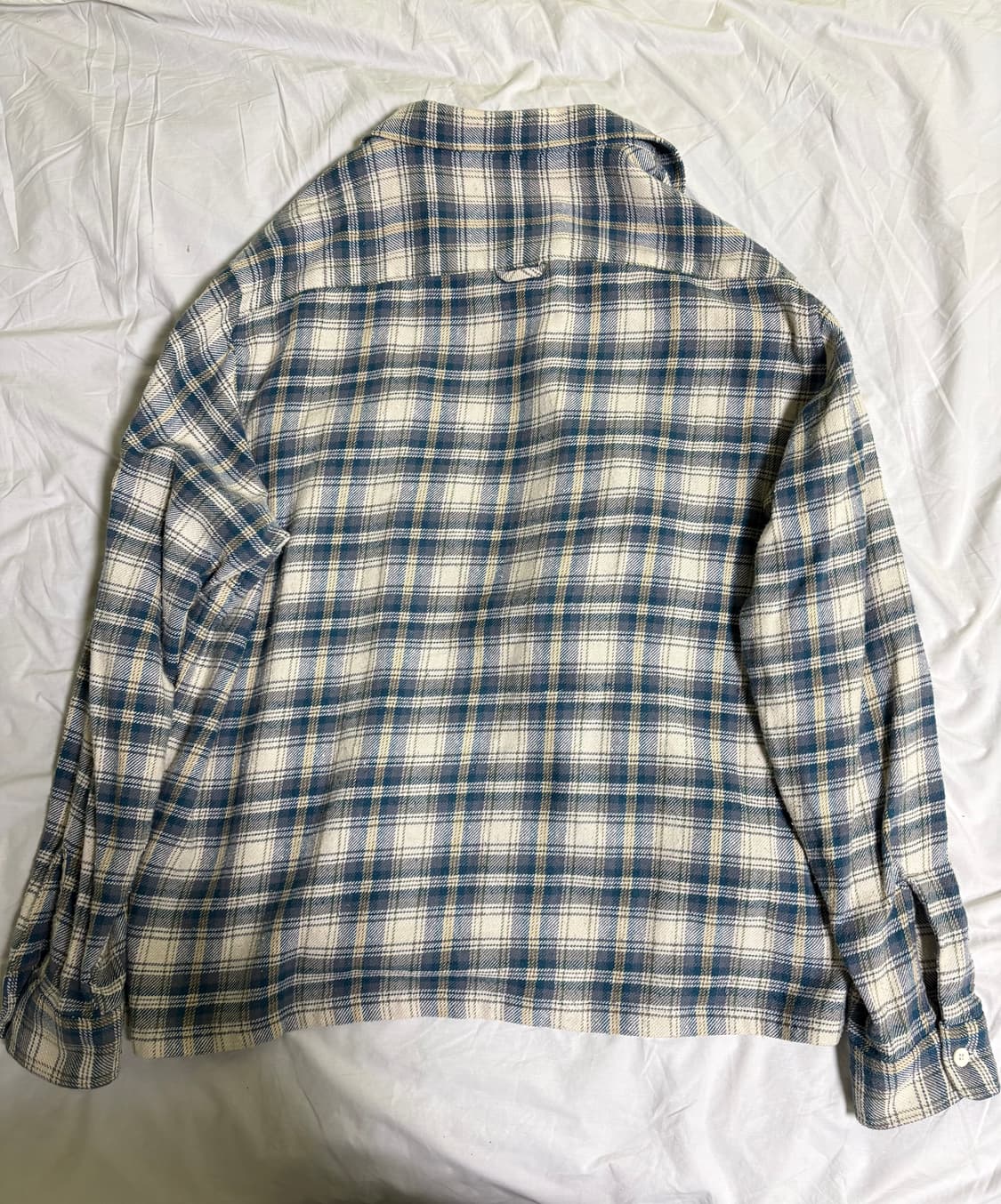 헤리티지플로스 원워시드 플란넬 셔츠 아이보리 L 상품이미지2