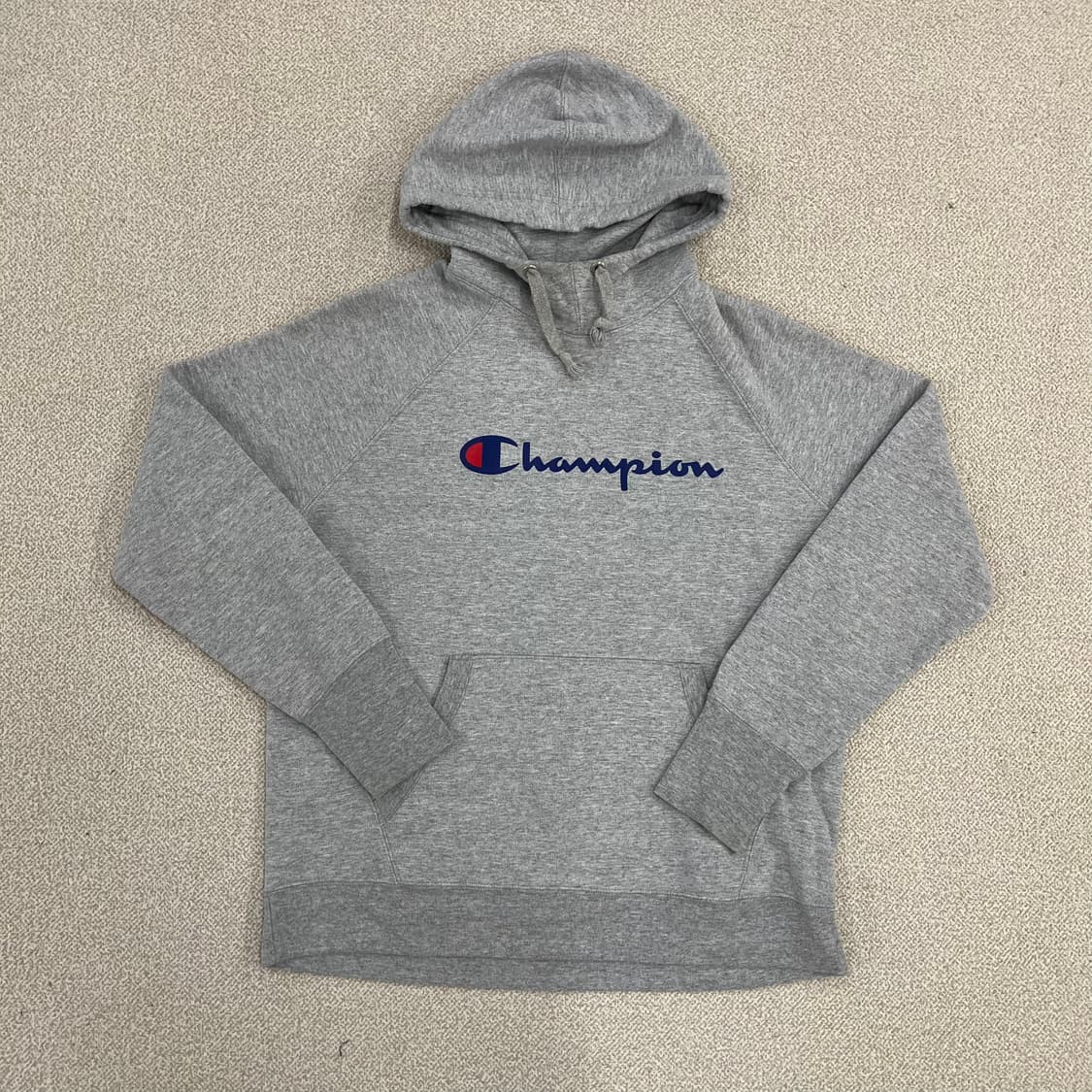M 챔피온 그레이 긴팔 후드 티셔츠 0202M1 상품이미지1