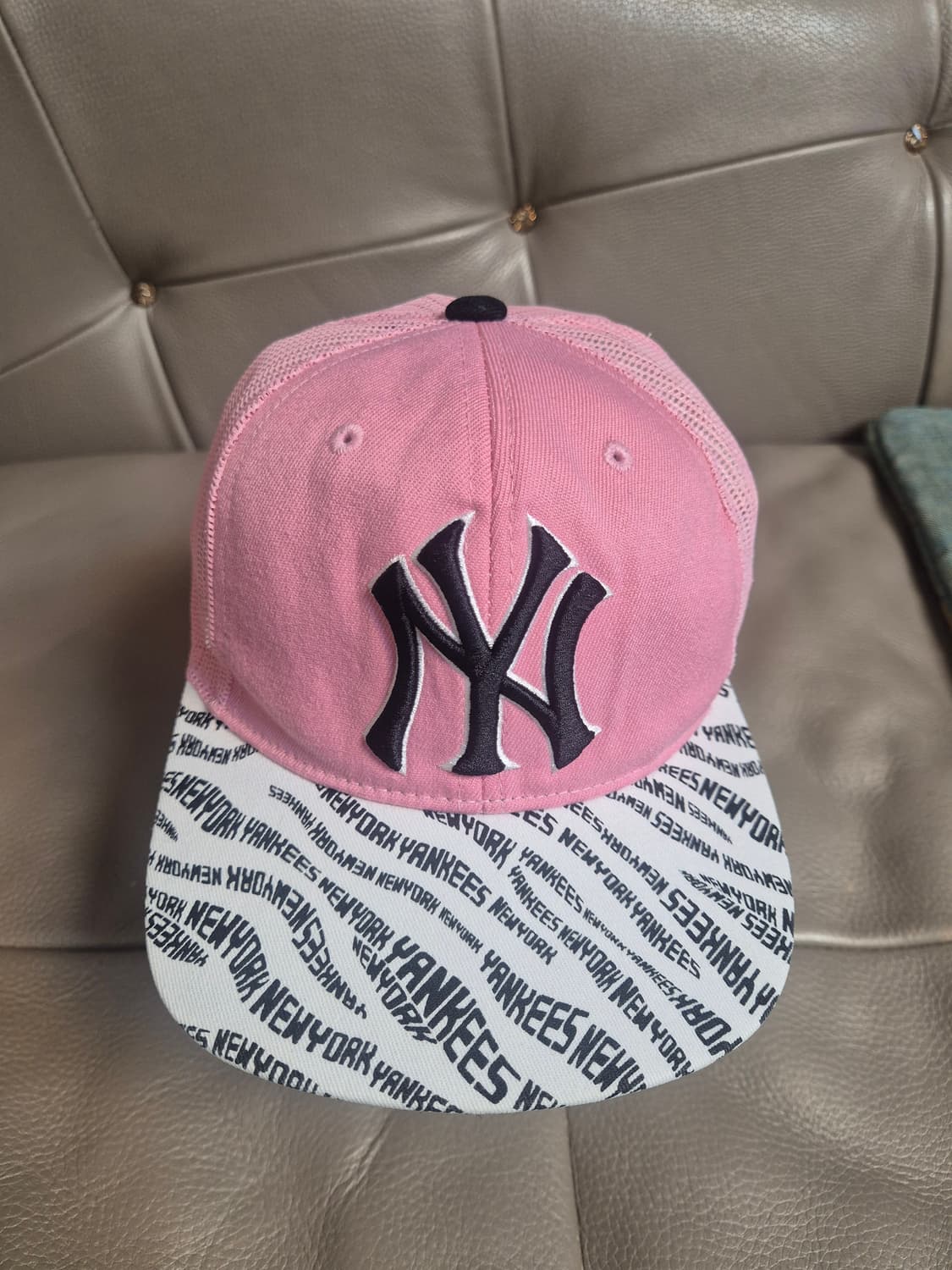  MLB 뉴욕양키스 매쉬 모자 유아동 여자 프리 상품이미지1