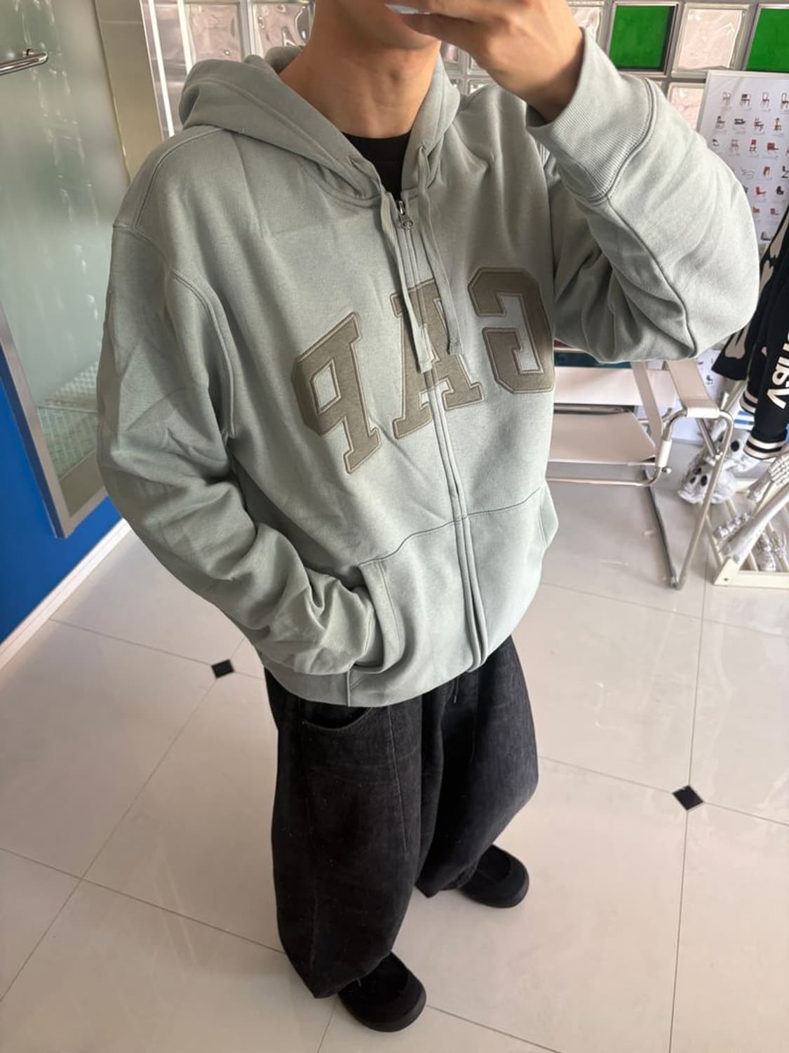 RELAX LOGO ZIPUP HOODIE 릴랙스 로고 지퍼 후드티 상품이미지6