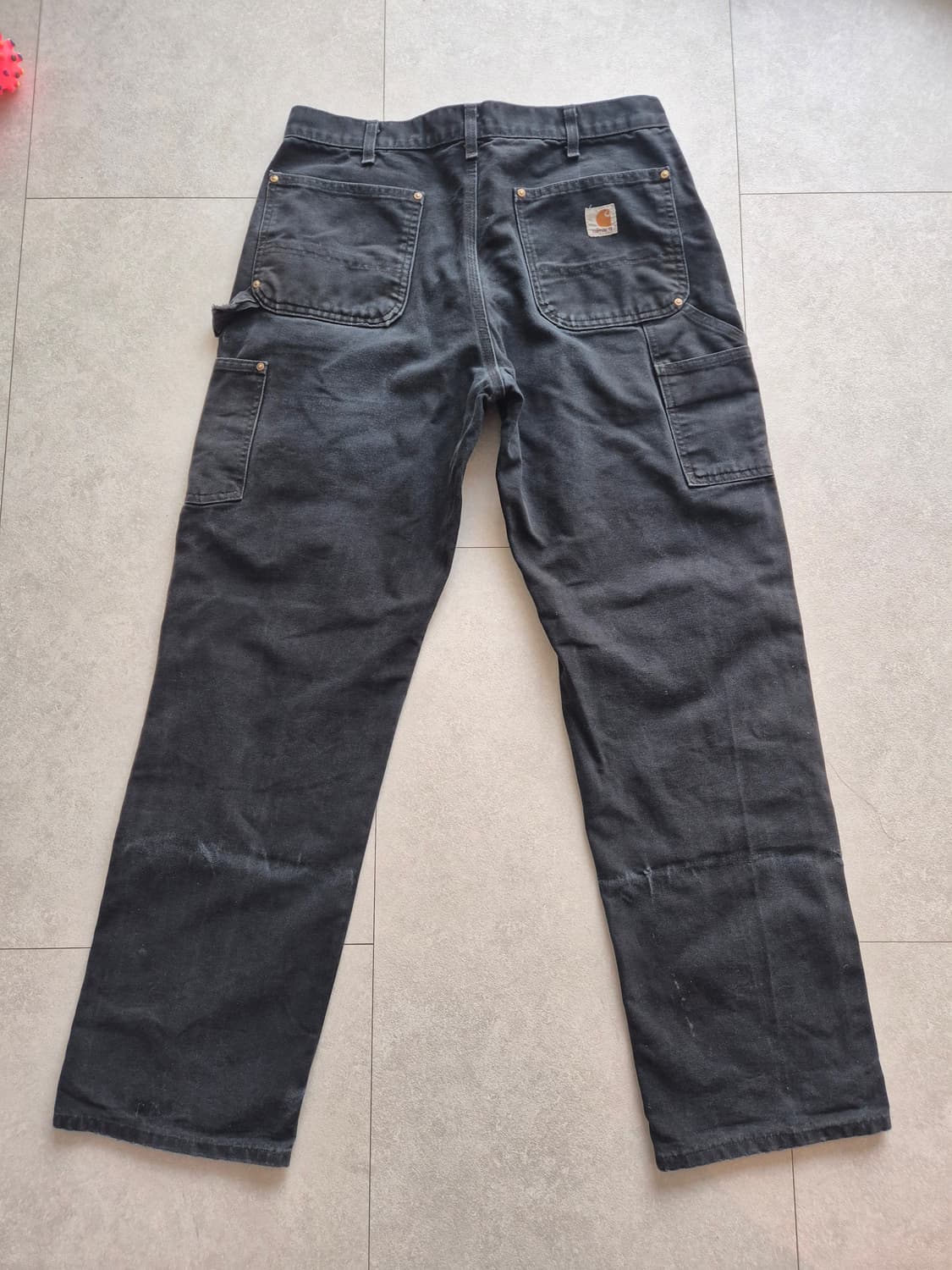 칼하트 B01 더블니 블랙 34x32 상품이미지2