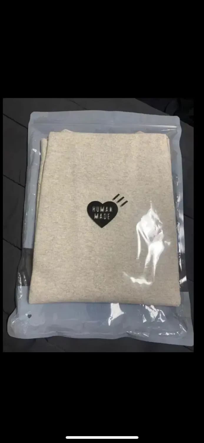 [새상품] 휴먼 메이드 래글런 롱슬리브 티셔츠 화이트 판매 상품이미지5