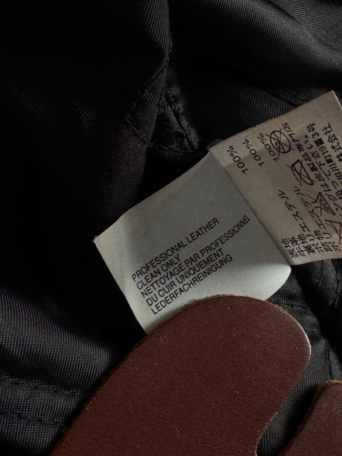 [L] 올드갭 싱글 집업 레더 자켓 상품이미지8