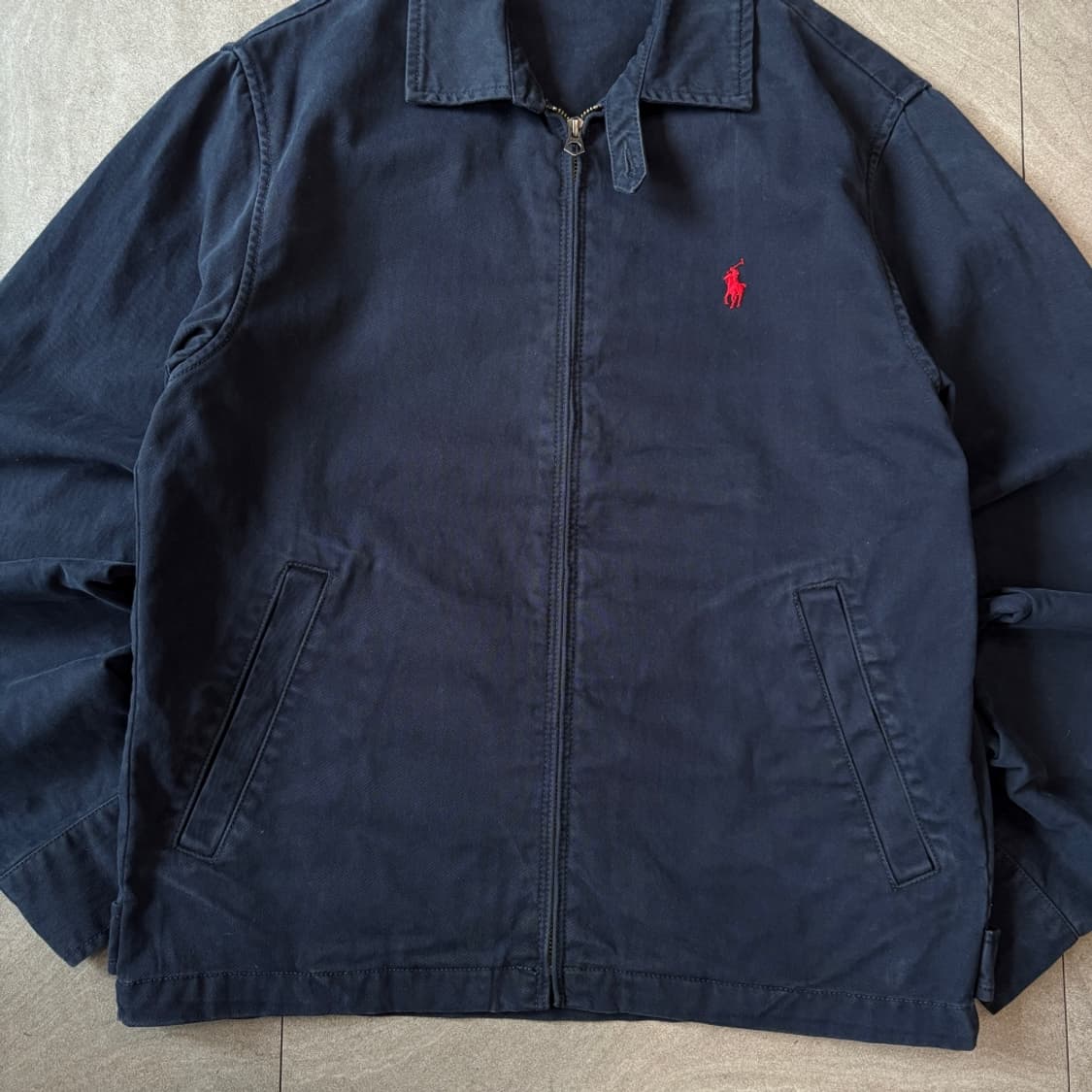 폴로 최신 라벨 네이비 스윙톱 자켓 상품이미지4