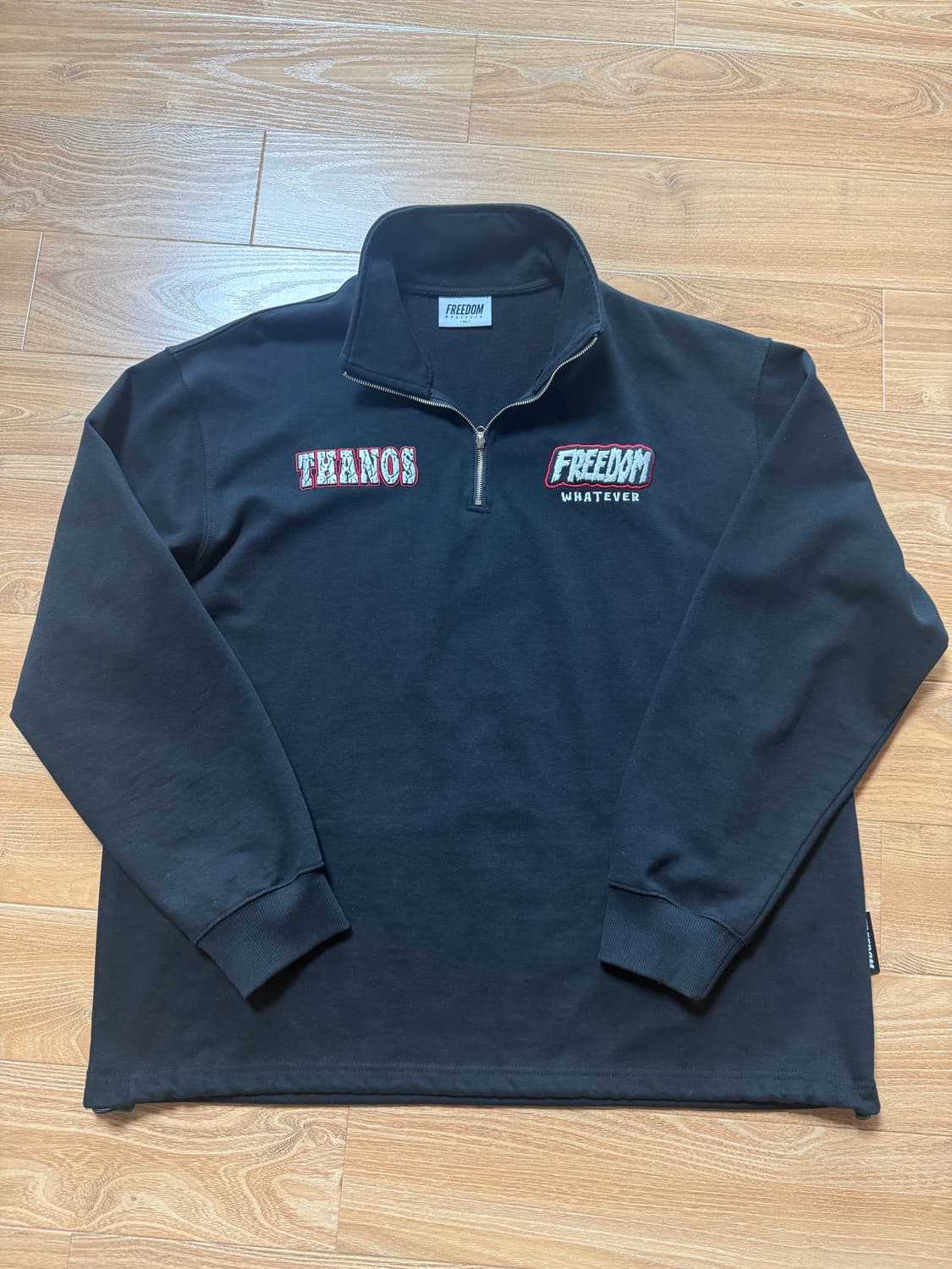 [XL]프리덤 타노스 하프집업 스웨트 셔츠 상품이미지1