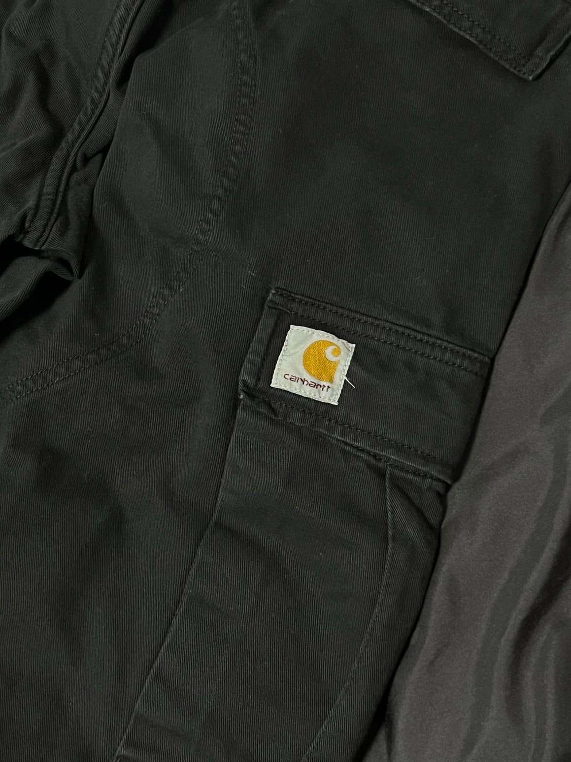 칼하트 WIP 모라가 트윌 레귤러 카고 팬츠 블랙 상품이미지3