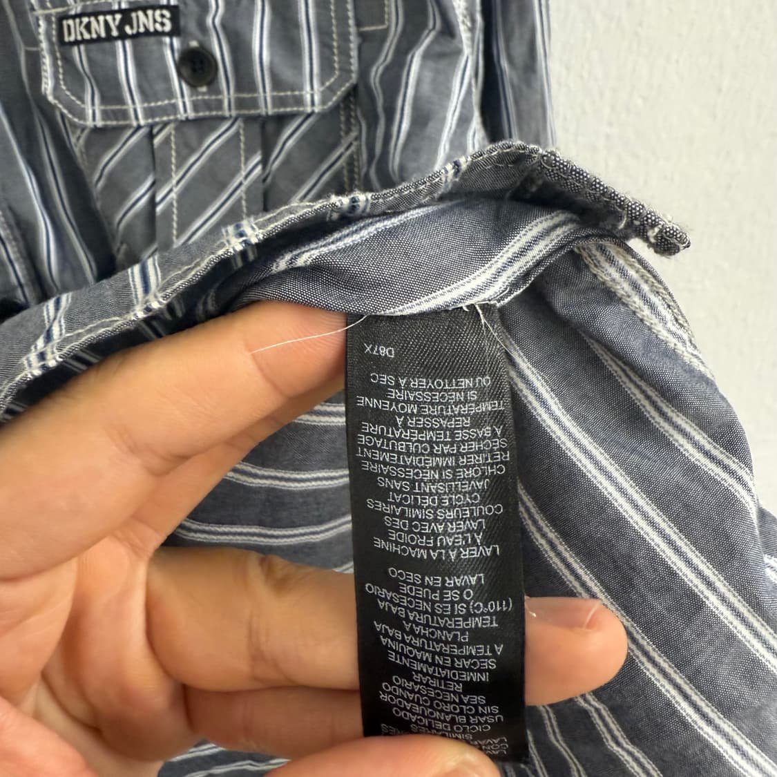 DKNY jeans 패치 워크셔츠 L 상품이미지3