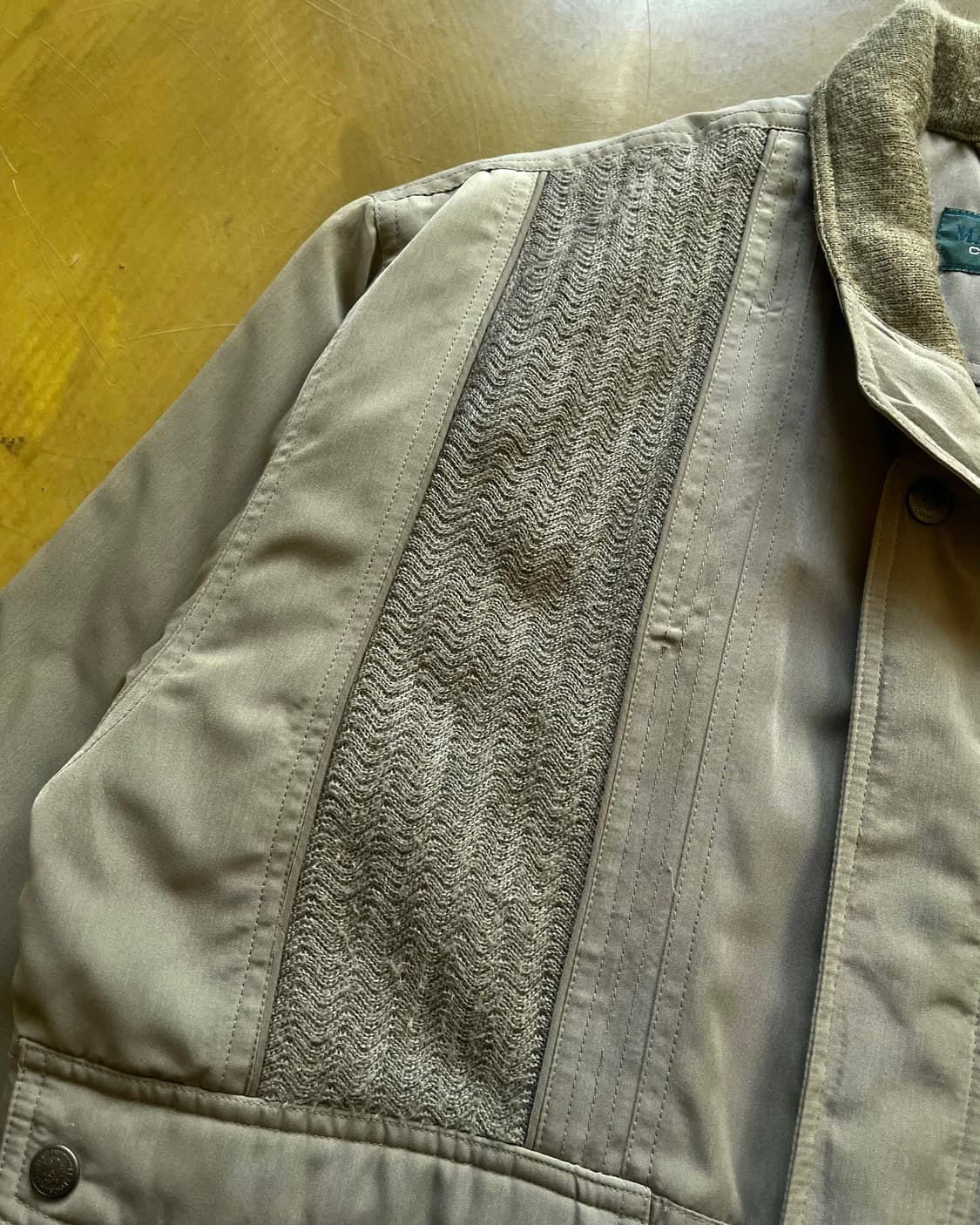 -90s Man Photo Knit Trim Bomber Jakcet 상품이미지5