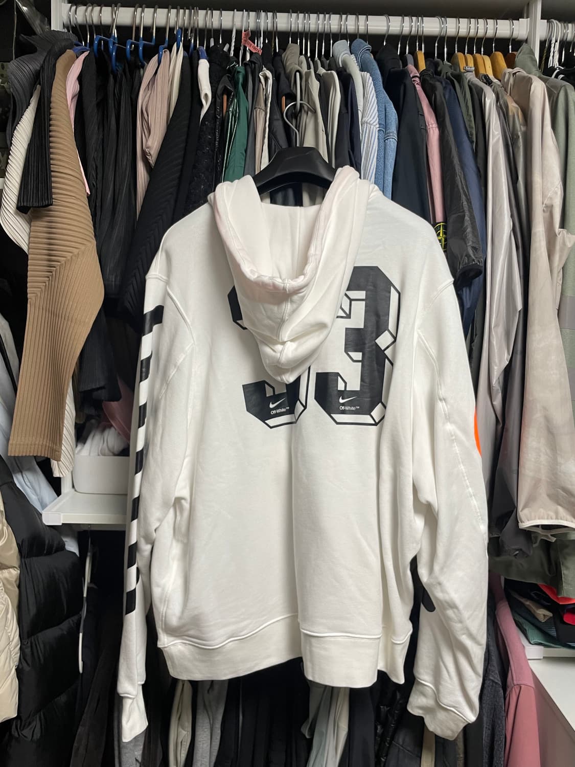 [xl] 나이키 x 오프화이트 화이트 후드티 상품이미지3